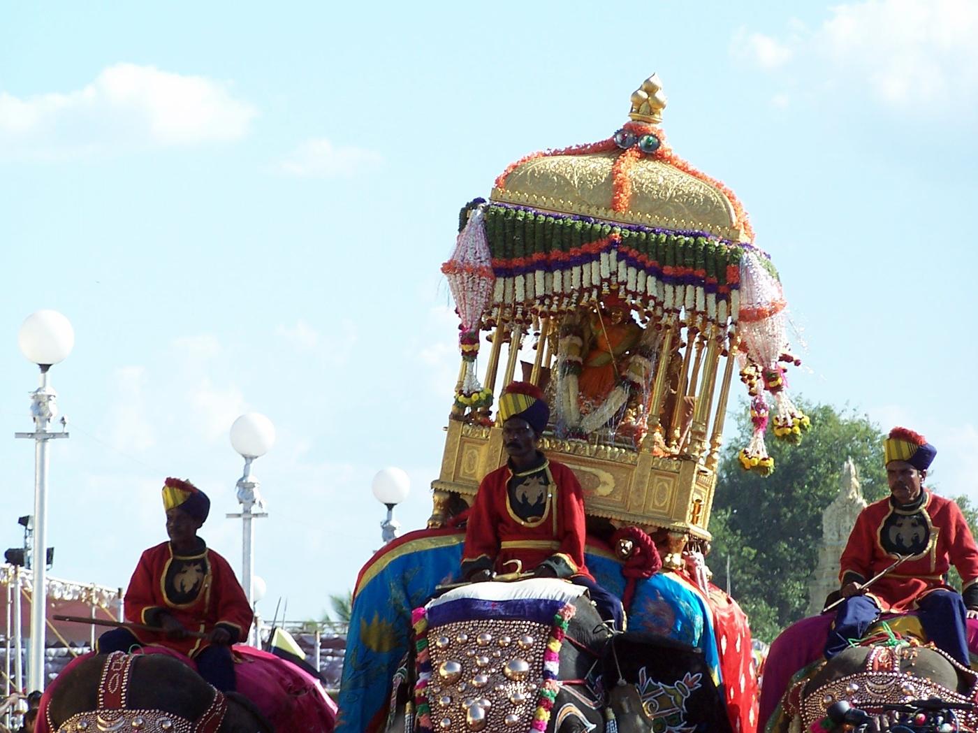 Balarama carrying the golden howdah, 2011.