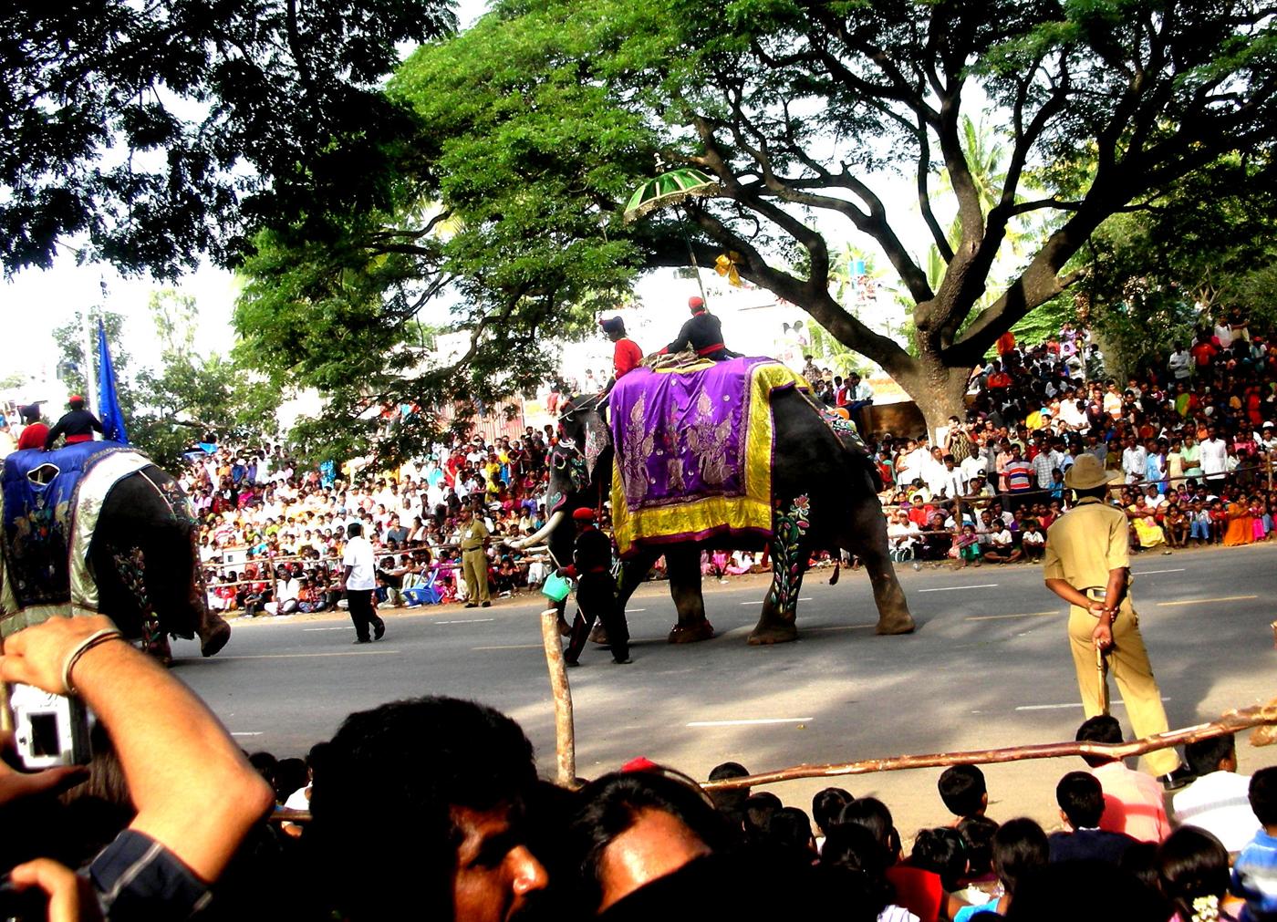 The Jamboo Savari procession, 2007.